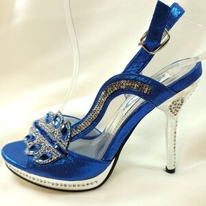 Elegant Blue Women's Heels